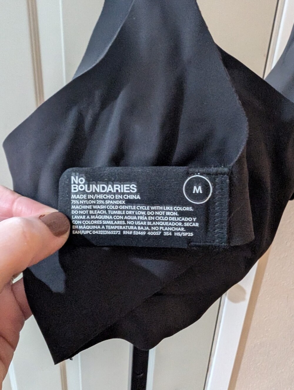 No Boundaries Black Bralette Top - Medium